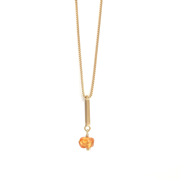 Signature ネックレス スぺサルタイトガーネット