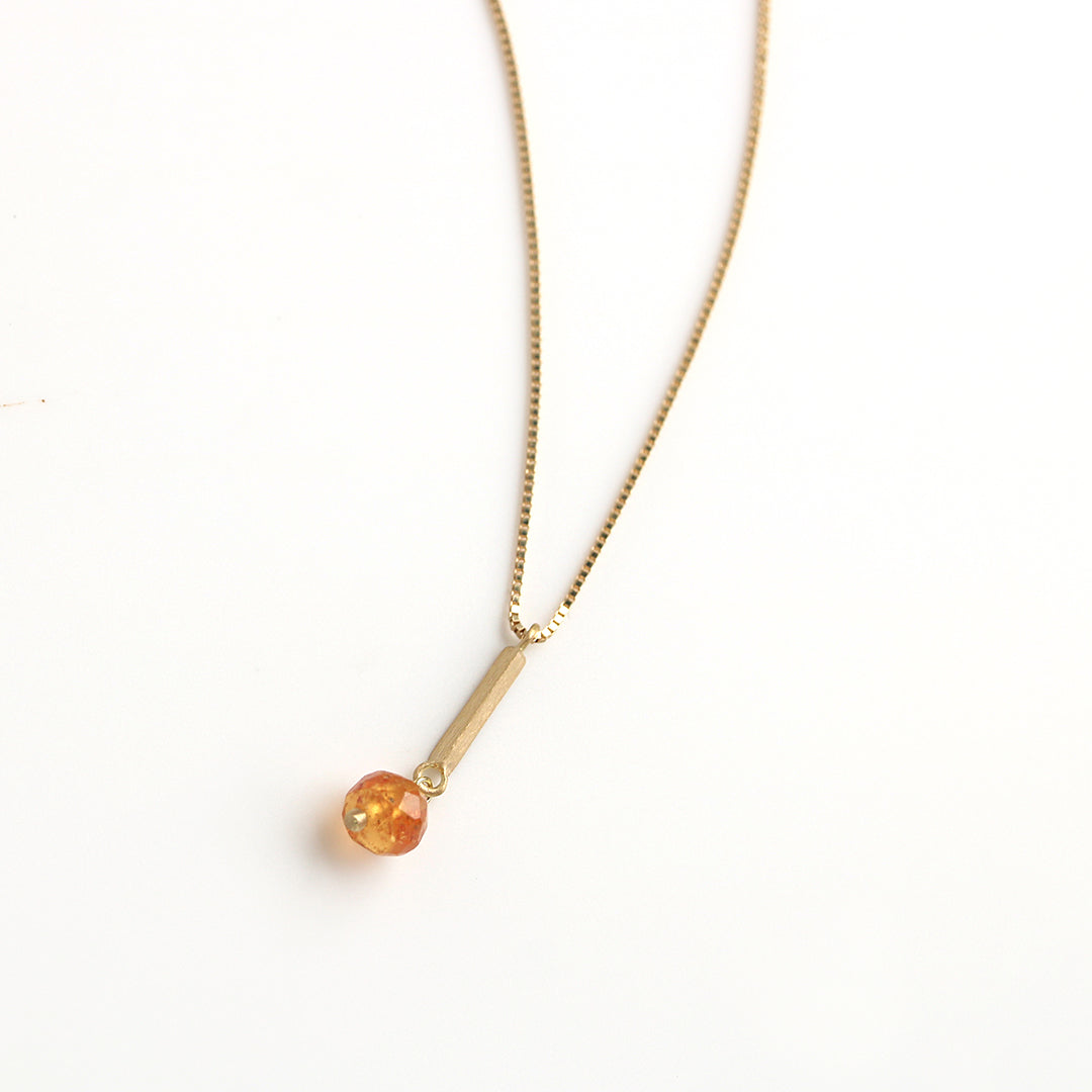 Signature ネックレス スぺサルタイトガーネット
