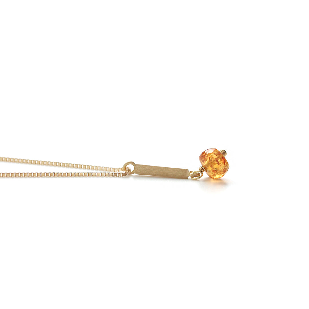 Signature ネックレス スぺサルタイトガーネット