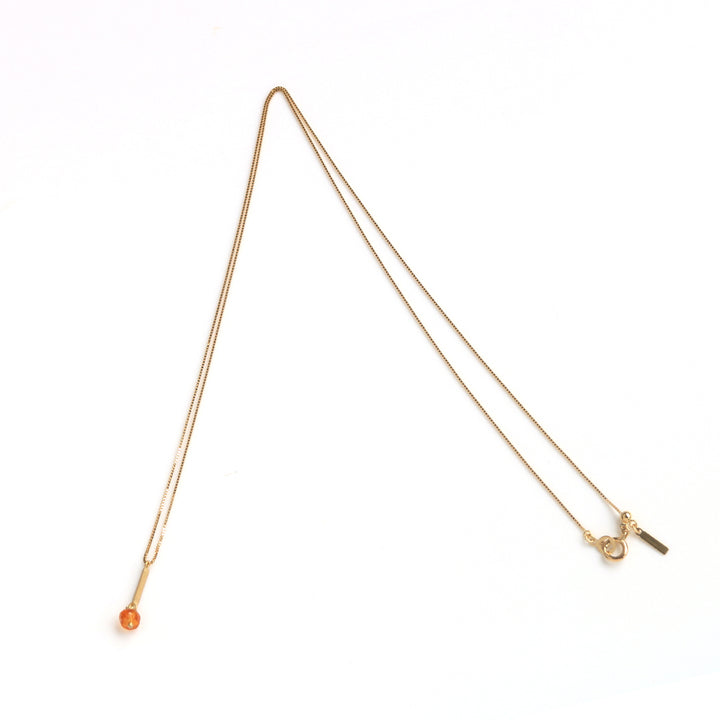 Signature ネックレス スぺサルタイトガーネット